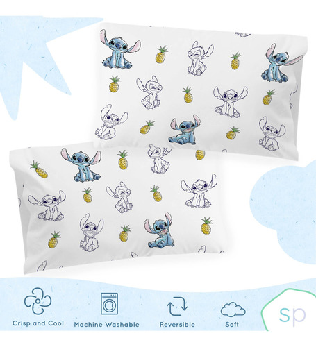 Funda De Almohada Reversible Saturday Park Disney Lilo And