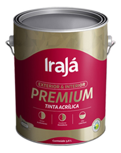 Tinta Acrílica Irajá Premium Branco Neve 900ml