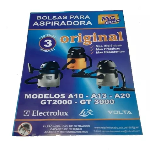 Bolsas Aspiradora Electrolux Original Aqp10 Aqp20 Flex Gt20n