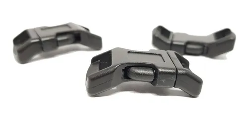 comprar Hebilla Pulsera Paracord 1\u002F2 Curvas Color Negro Premium Emol