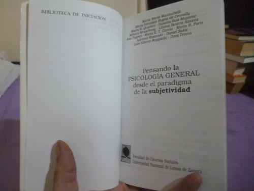 Psicología General - Marta María Mazzuchelli (ver Detalle) (Usado)
