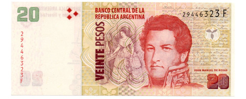 Billete 20 Pesos Convertibles 2do Diseño Serie F Ex+ Bottero