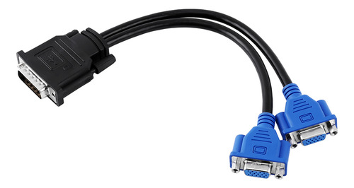 Cabo Vga Dms-59 Pinos Para 2 Adaptadores De Divisor Fêmea De