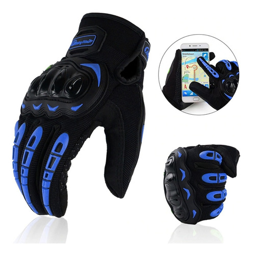 Guantes Con Proteccion Motociclista Anti Derrape Táctil