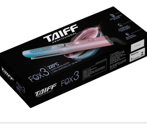 Chapinha Prancha Alisadora E Modeladora 127/220V Fox 3 Taiff Cor Violeta e azul