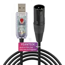 Comprar Cable Adaptador Usb A Dmx Feanteek, Convertidor Rs485, Xlr M
