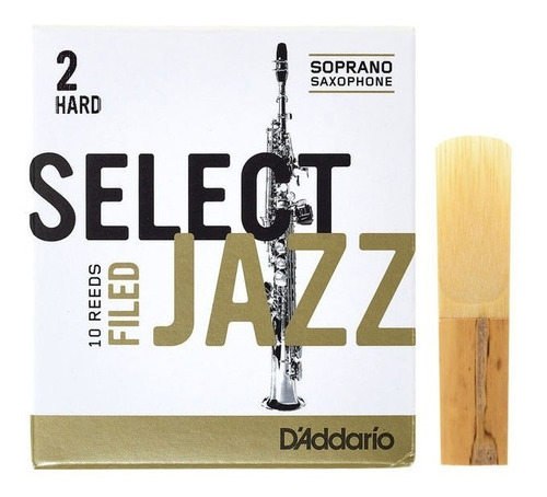 Palheta Select Jazz Filed Hard - Sax Soprano 2,0