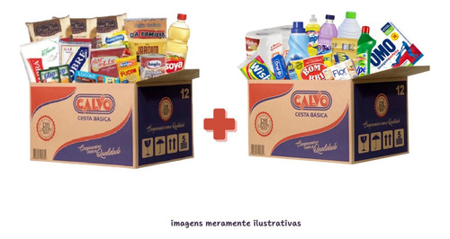 Kit Cesta Basica Completa 30 Itens Alimentos Higiene Limpeza