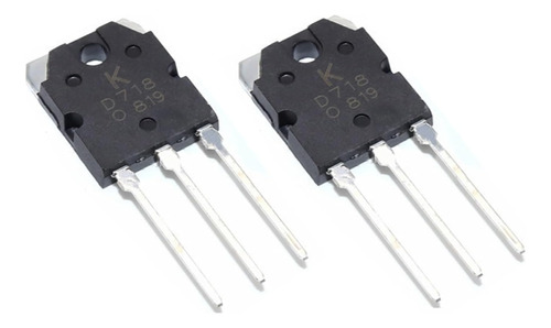 2 Piezas Transistor 2sd718 D718 Oem Alta Calidad