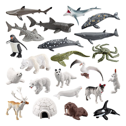 22 Figuras De Animales Marinos, Modelos De Animales Estilo B