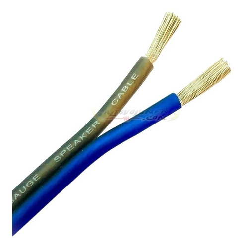 Cable 12 Gauge Audiopipe Azul Platino Por Metro Altovolumen