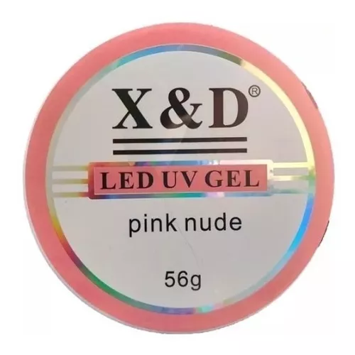 Gel Xed 56g Pote Grande Led Uv Pink Nude Transparent 17 Nude