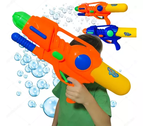 Pistola De Bolha Agua Arminha Arma Brinquedo Piscina Criança