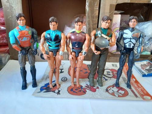 5 Figuras Max Steel De 2000,2005,2011,originales De Mattel.