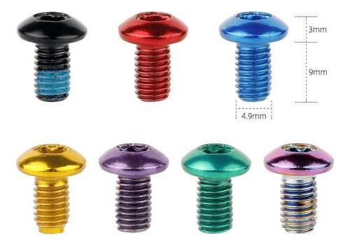 12x Permos De Rotor De Discura De Discurso De Bice Negro