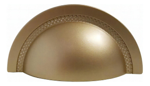 Puxador Shell 64mm Dourado Zen Design