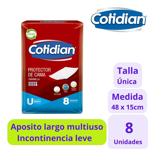 Cotidian Sabanillas Protector De Cama Talla Única - 8uds