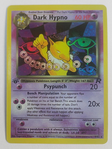 Dark Hypno Holo 9/82 - Team Rocket Set 2000 - Proxy Dark Hypno Holo Inglés