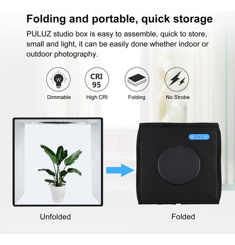 Puluz Soft Box Set Portátil Plegable Iluminación Modificador
