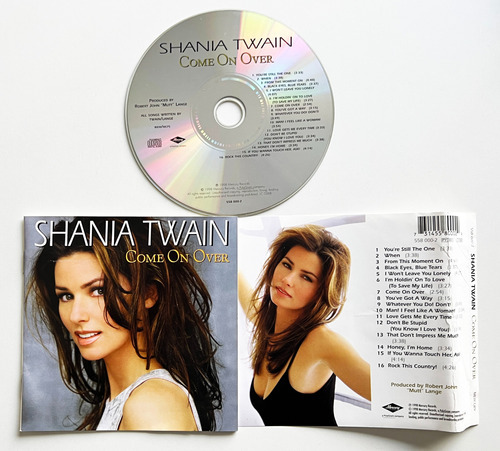 Shania Twain  Come On Over Cd M/ex Europe, Country Rock/po 