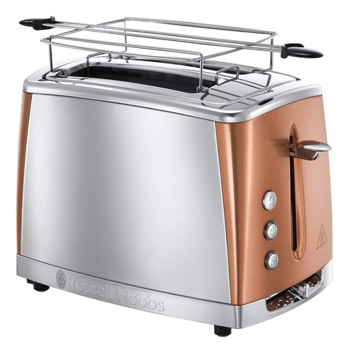 Russell Hobbs Tostadora Luna Copper - 2 Ranuras Cortas Y Anc