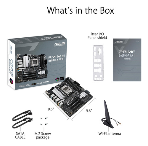 Placa Madre Asus Prime B650m-a Ax Ii Amd B650 Am5 Ryzen