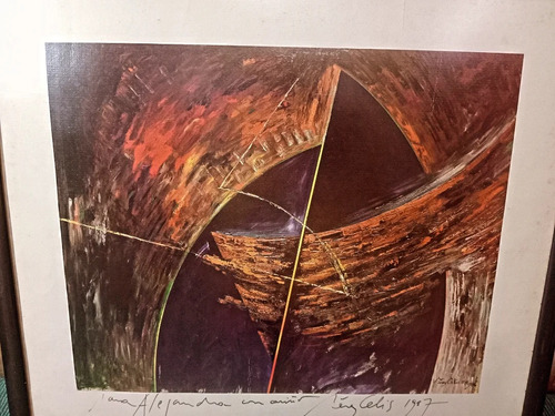 Serigrafía Del Autor Perez Celis. Tiro De Flecha (Usado)