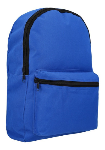 Imagen 1 de 9 de Mochila Con Bolsa Principal Y Bolsa Frontal Con Cierre