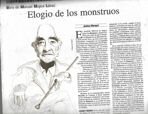  Obra De Manuel Mujica Lainez - Elogio De Los Monstruos