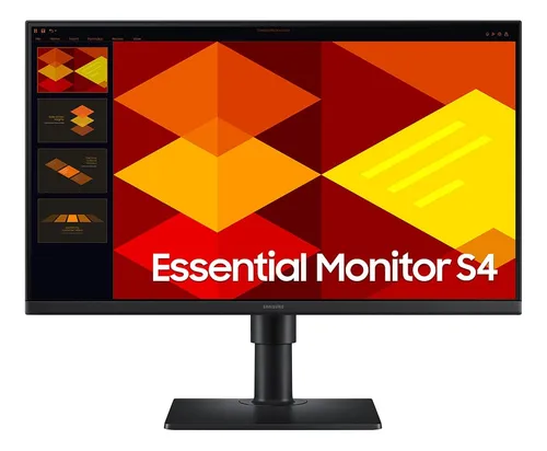 Imagem do produto Monitor Essential S4 24" FHD 100Hz Samsung LS24D400GALMZD em Mercado Livre
