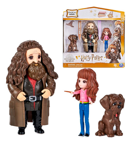 Harry Potter Hermione + Hagrid + Articulados Magical Minis