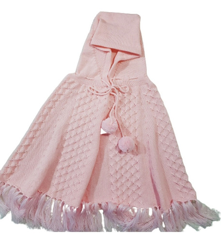 Poncho Infantil Agasalho Inverno Criança Bebê Eleela Ref.028