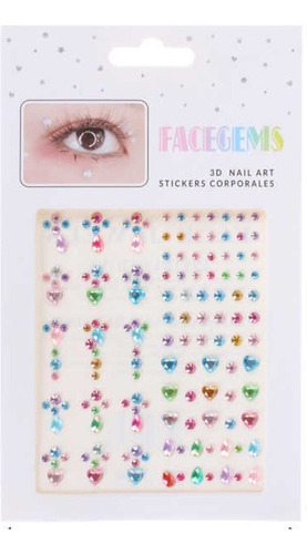 Pack 12 Face Sticker Adhesivos Pegatinas Decorativas Facial