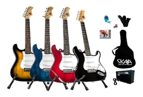 Paquete Guitarra Eléctrica Skala Tipo Stratocaster Skala