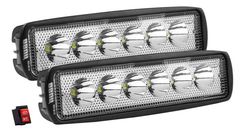 Par De Faros Led Osun Auxiliar  18w Todo Terreno Tipo Xenon