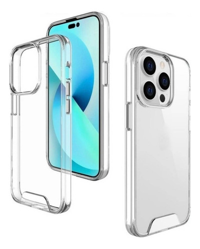 Forro Space Transparente  iPhone XR 11 12 13 14 15 Pro Max