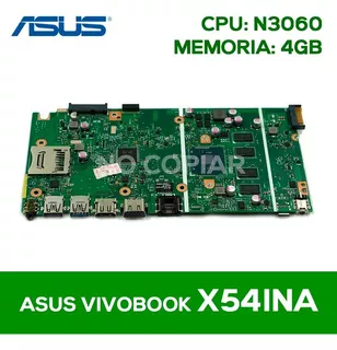 Placa Asus Vivobook X541na N3060 Cpu 4gb Ram - Importacion