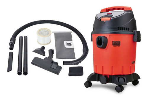 Imagen 1 de 1 de Black And Decker Aspiradora Polvo Y Agua 20 Litros 1400 W