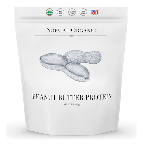 Polvo De Mantequilla De Maní Orgánico Norcal, 2 Lb | 11 G De