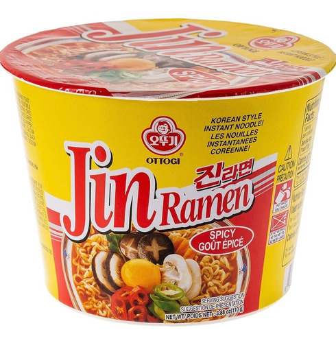 Jin Ottogi Vacuno Spicy  Ramen Sobre 110 Gramos