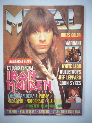 Revista Metal # 168. Heavy Metal. Iron Maiden