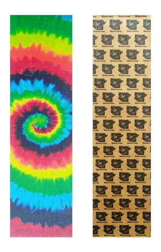 Lixa Emborrachada Tie Dye Espiral  Black Sheep Premium 9x33 