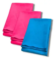 Comprar Set 3 Toallon Secado Rapido 80x130 Portatil 1 Celeste 2 Rosa