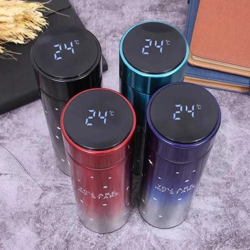 Termo Con Medidor De Temperatura Inteligente Digital Vaso Te