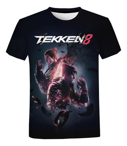 Camiseta De Manga Corta Con Estampado 3d De Tekken 8