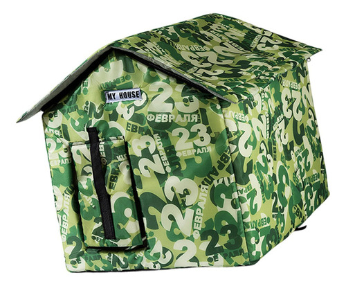 Qh1 Casa Para Gatos Al Aire Libre, Tienda Para Cachorros, S