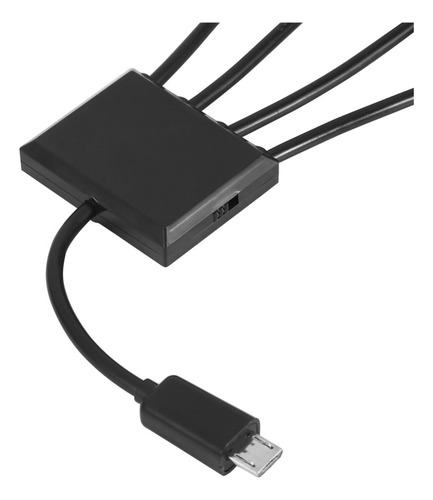 Splitter Adaptador Micro Usb 3 Usb Carga Teléfono Y Tableta