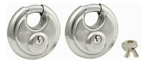 Master Lock 40t Candado De Disco Acero Inoxidable, 2