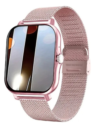 Smart Watch 1.44  Full Touch Sceeen Correa Metalizada 