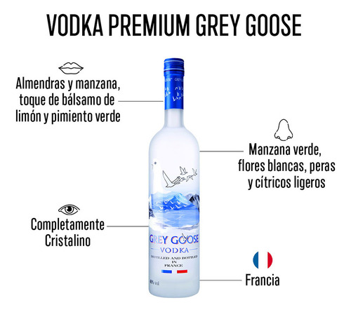 Pack De 4 Vodka Grey Goose 1 L
